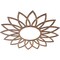 Ekena Millwork Daisy Wood Fretwork Pierced Ceiling Medallion, Walnut, 28"OD x 9 3/4"ID x 1/4"T CMWP28X28X0250DAWA - alternate 3